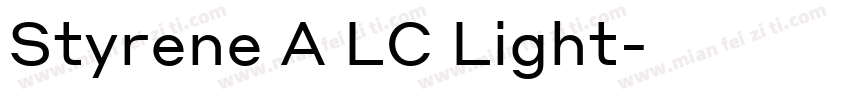 Styrene A LC Light字体转换